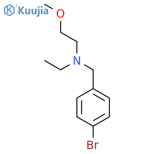 BENZENEMETHANAMINE, 4-BROMO-N-ETHYL-N-(2-METHOXYETHYL)- structure