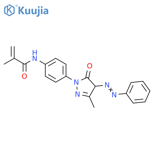 2-Propenamide,N-[4-[4,5-dihydro-3-methyl-5-oxo-4-(phenylazo)-1H-pyrazol-1-yl]phenyl]-2-methyl- structure