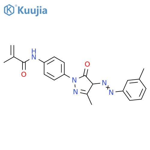 2-Propenamide,N-[4-[4,5-dihydro-3-methyl-4-[(3-methylphenyl)azo]-5-oxo-1H-pyrazol-1-yl]phenyl]-2-methyl- structure