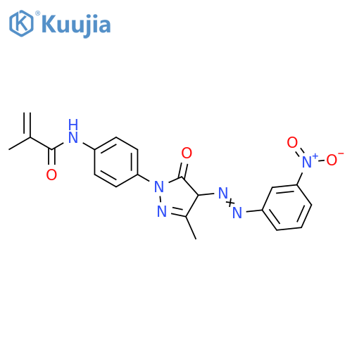 2-Propenamide,N-[4-[4,5-dihydro-3-methyl-4-[(3-nitrophenyl)azo]-5-oxo-1H-pyrazol-1-yl]phenyl]-2-methyl- structure