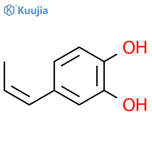 4-(Prop-1-en-1-yl)benzene-1,2-diol structure