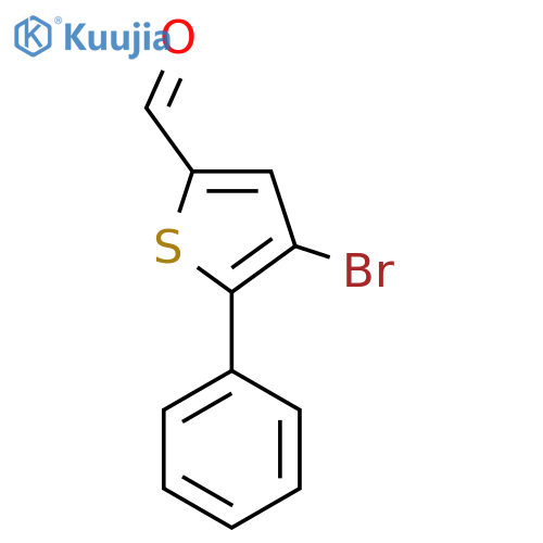 4-Bromo-5-phenylthiophene-2-carbaldehyde structure