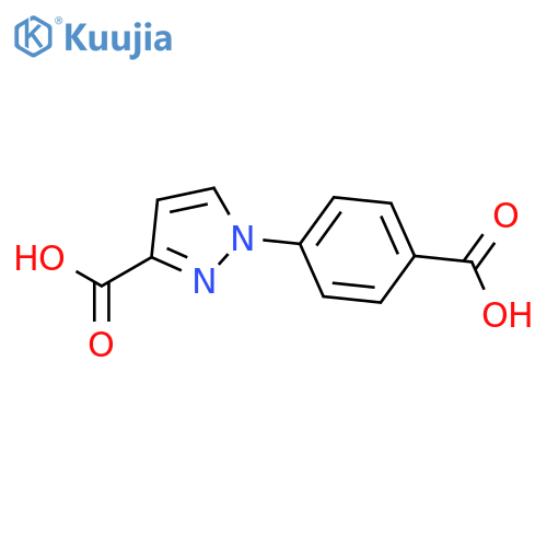 1H-Pyrazole-3-carboxylic acid, 1-(4-carboxyphenyl)- structure