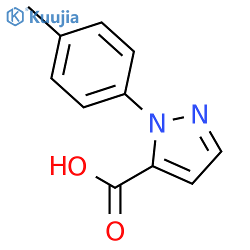 1-(4-methylphenyl)-1H-pyrazole-5-carboxylic acid structure