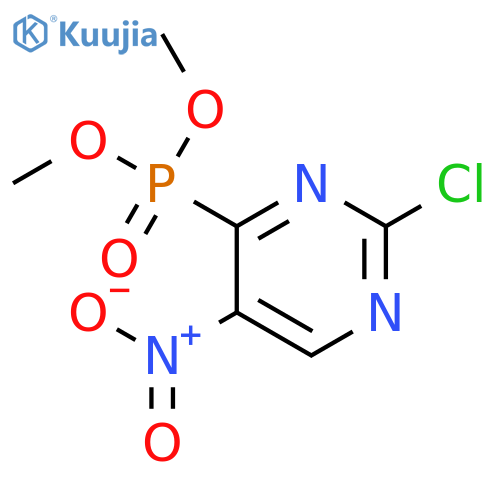 dimethyl (2-chloro-5-nitropyrimidin-4-yl)phosphonate structure