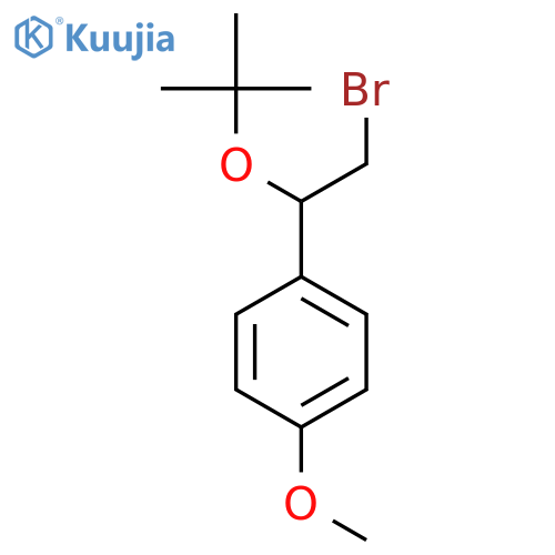 1-2-bromo-1-(tert-butoxy)ethyl-4-methoxybenzene structure