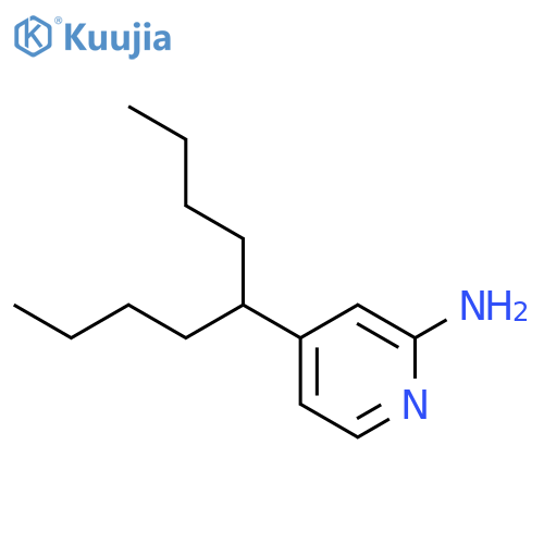2-Pyridinamine, 4-(1-butylpentyl)- structure