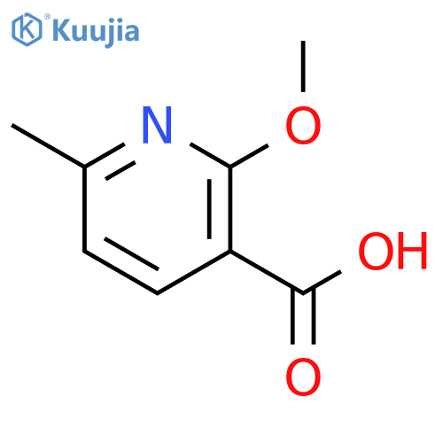 2-methoxy-6-methylpyridine-3-carboxylic acid structure
