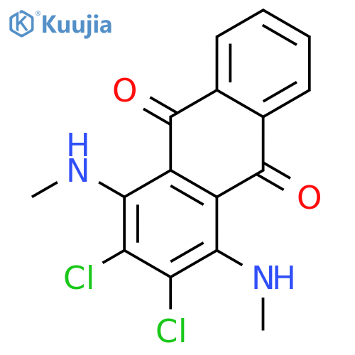 9,10-Anthracenedione,2,3-dichloro-1,4-bis(methylamino)- structure