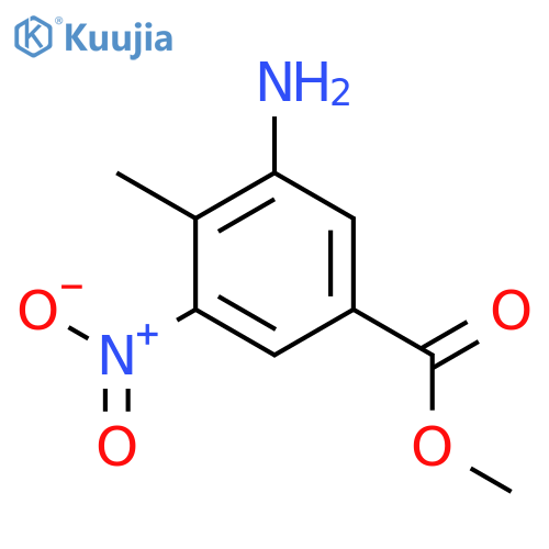 Methyl 3-amino-4-methyl-5-nitrobenzoate structure