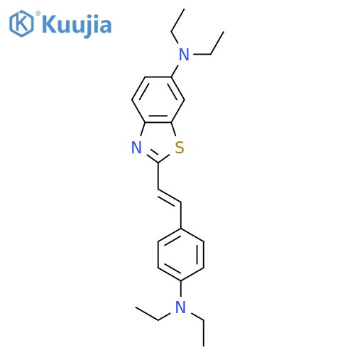 6-Benzothiazolamine, 2-[2-[4-(diethylamino)phenyl]ethenyl]-N,N-diethyl- structure