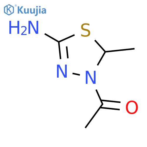 1,3,4-Thiadiazol-2-amine, 4-acetyl-4,5-dihydro-5-methyl- (9CI) structure