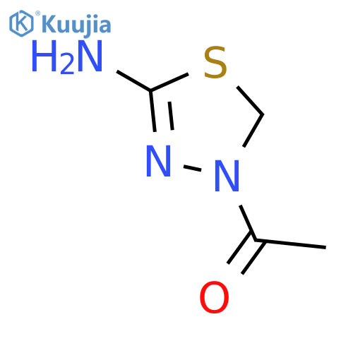 1-(5-amino-2,3-dihydro-1,3,4-thiadiazol-3-yl)ethan-1-one structure
