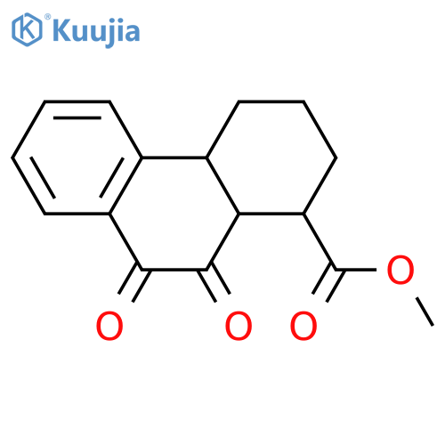1-Phenanthrenecarboxylic acid, 1,2,3,4,4a,9,10,10a-octahydro-9,10-dioxo-, methyl ester structure