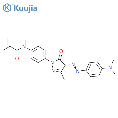 2-Propenamide,N-[4-[4-[[4-(dimethylamino)phenyl]azo]-4,5-dihydro-3-methyl-5-oxo-1H-pyrazol-1-yl]phenyl]-2-methyl- structure