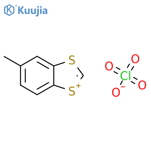1,3-BENZODITHIOL-1-IUM, 5-METHYL-, PERCHLORATE structure