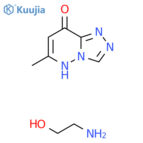 1,2,4-Triazolo[4,3-b]pyridazin-8-ol, 6-methyl-, compd. with 2-aminoethanol (1:1) structure