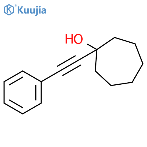 Cycloheptanol, 1-(phenylethynyl)- structure
