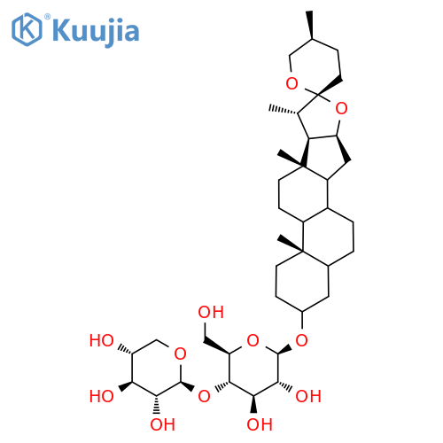 (2S,3R,4S,5R)-2-[(2R,3S,4R,5R,6R)-4,5-Dihydroxy-2-(hydroxymethyl)-6-[(4S,5'S,6R,7S,8R,9S,13S)-5',7,9,13-tetramethylspiro[5-oxapentacyclo[10.8.0.02,9.04,8.013,18]icosane-6,2'-oxane]-16-yl]oxyoxan-3-yl]oxyoxane-3,4,5-triol structure