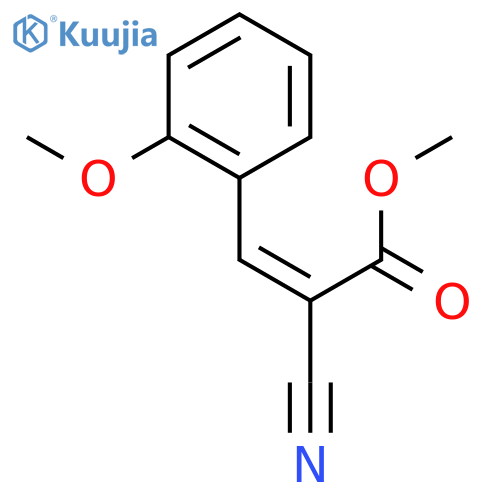 2-Propenoic acid, 2-cyano-3-(2-methoxyphenyl)-, methyl ester structure