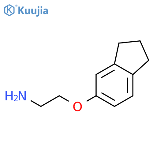 2-(2,3-dihydro-1H-inden-5-yloxy)ethanamine structure