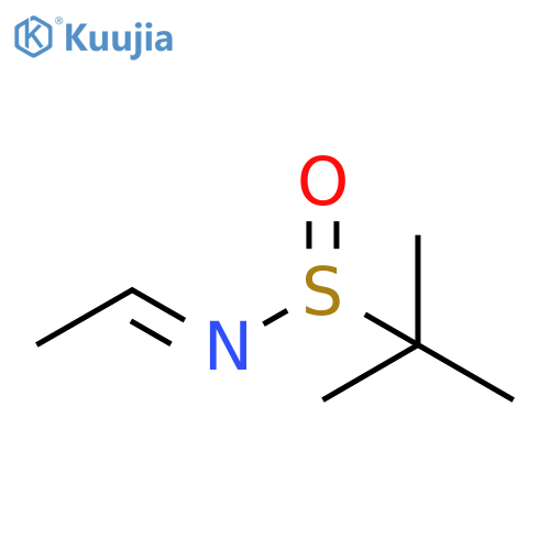N-(1E)-ethylidene-2-methylpropane-2-sulfinamide structure