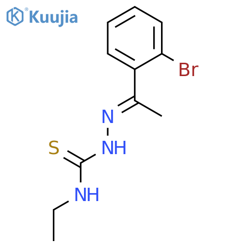 Hydrazinecarbothioamide, 2-[1-(2-bromophenyl)ethylidene]-N-ethyl- structure