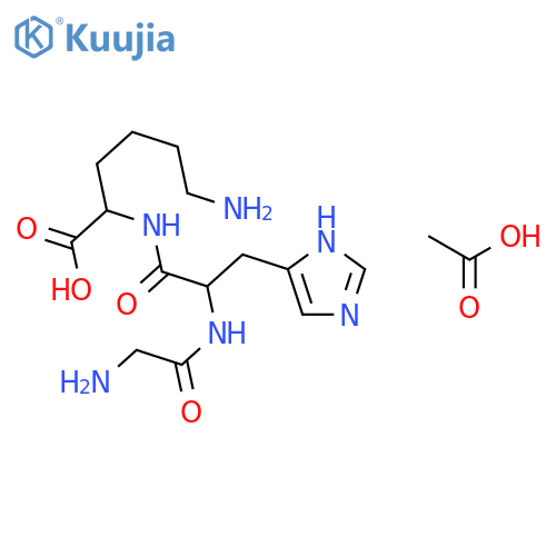 Gly-His-Lys acetate salt structure