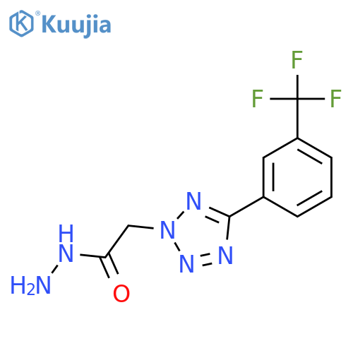 2-{5-3-(Trifluoromethyl)phenyl-2H-1,2,3,4-tetrazol-2-yl}acetohydrazide structure