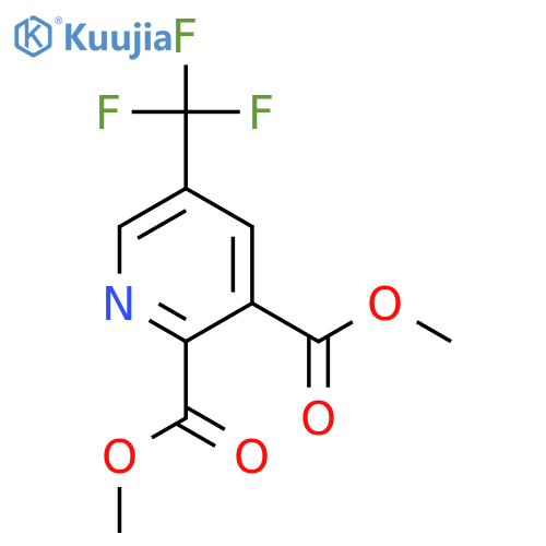 2,3-PYRIDINEDICARBOXYLIC ACID, 5-(TRIFLUOROMETHYL)-, DIMETHYL ESTER structure