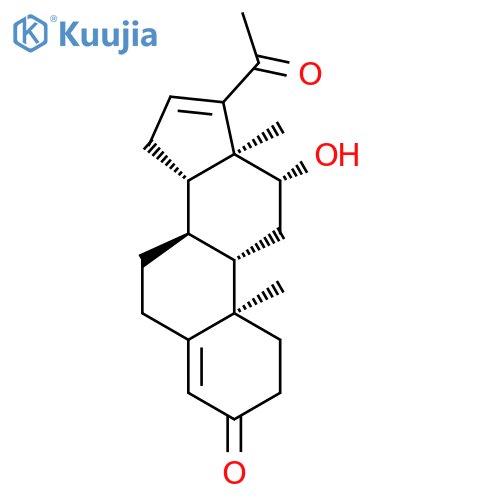 (8R,9S,10R,12R,13S,14R)-17-Acetyl-12-hydroxy-10,13-dimethyl-1,2,6,7,8,9,11,12,14,15-decahydrocyclopenta[a]phenanthren-3-one structure