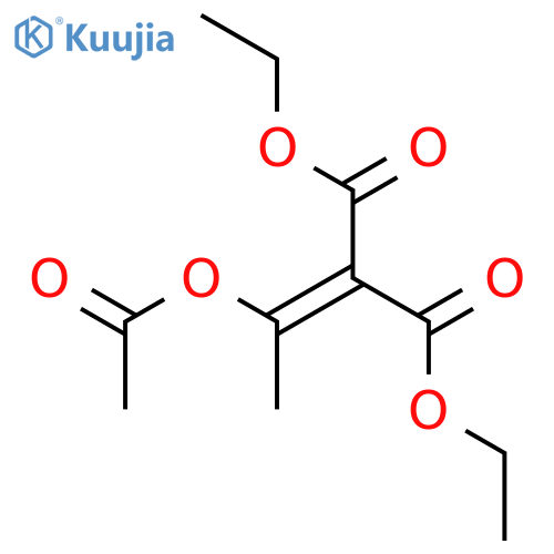 Propanedioic acid,2-[1-(acetyloxy)ethylidene]-, 1,3-diethyl ester structure