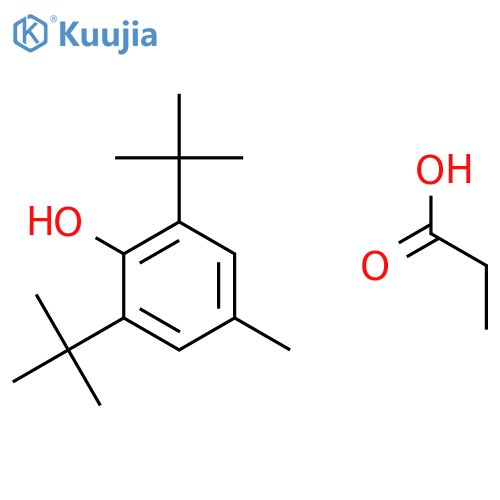 Phenol, 2,6-bis(1,1-dimethylethyl)-4-methyl-, propanoate structure