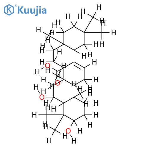 3beta,6beta-dihydrolean-12-en-27-oic acid structure