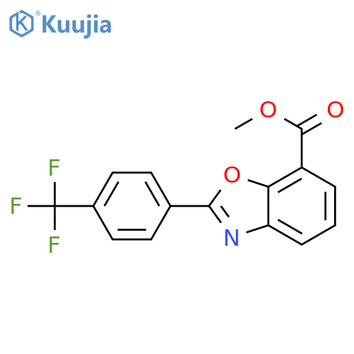 Methyl 2-(4-trifluoroMethylphenyl)benzooxazole-7-carboxylate structure