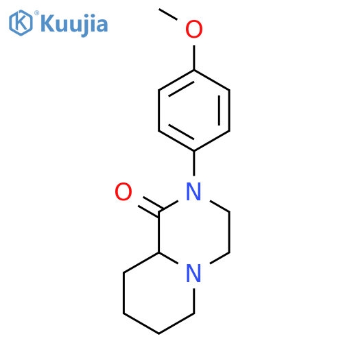 2H-PYRIDO[1,2-A]PYRAZIN-1(6H)-ONE, HEXAHYDRO-2-(4-METHOXYPHENYL)- structure
