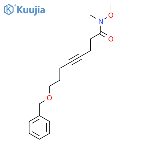 4-OCTYNAMIDE, N-METHOXY-N-METHYL-8-(PHENYLMETHOXY)- structure