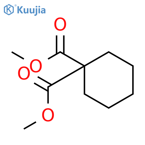 1,1-Cyclohexanedicarboxylic acid, dimethyl ester structure