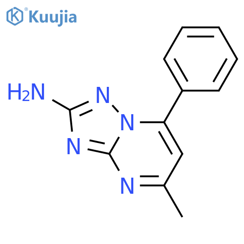 5-methyl-7-phenyl1,2,4triazolo1,5-apyrimidin-2-amine structure