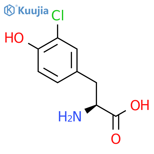 2-amino-3-(3-chloro-4-hydroxyphenyl)propanoic acid structure