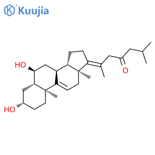 Cholesta-9(11),17(20)-dien-23-one, 3,6-dihydroxy-, (3b,5a,6a,17Z)- structure