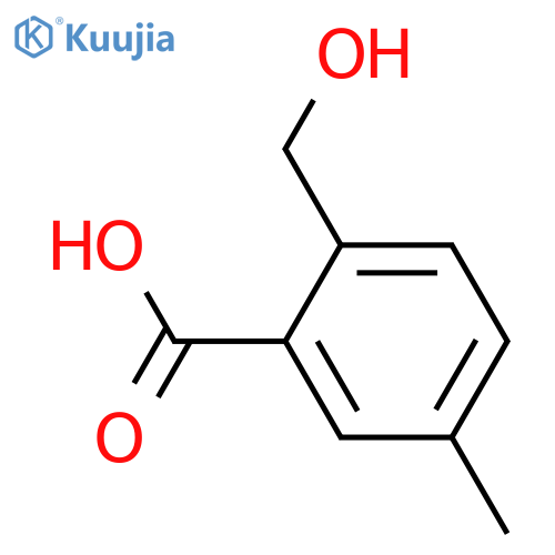 2-(hydroxymethyl)-5-methylbenzoic acid structure