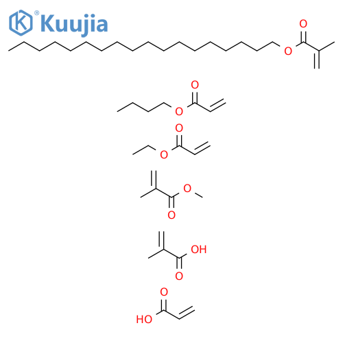 2-Propenoicacid,2-methyl-,polymerwithbutyl2-propenoate,ethyl2-propenoate,methyl2-methyl-2-propenoate,octadecyl2-methyl-2-propenoateand2-propenoicacid structure