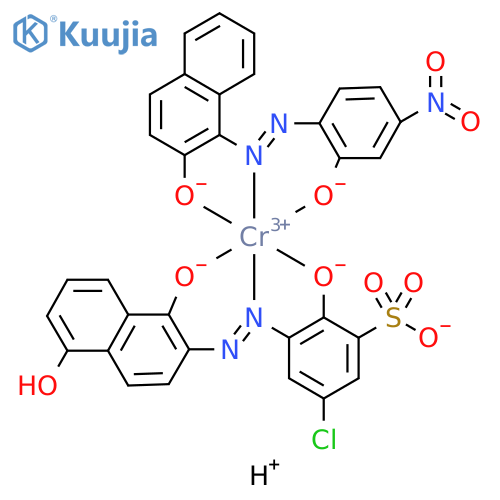 Chromate(2-),[5-chloro-3-[[1-(hydroxy-.kappa.O)-5-hydroxy-2-naphthalenyl]azo-.kappa.N1]-2-(hydroxy-.kappa.O)benzenesulfonato(3-)][1-[[2-(hydroxy-.kappa.O)-4-nitrophenyl]azo-.kappa.N1]-2-naphthalenolato(2-)-.kappa.O]-,dihydrogen structure