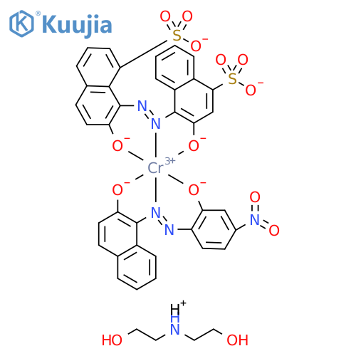 Chromate(3-),[3-(hydroxy-.kappa.O)-4-[[2-(hydroxy-.kappa.O)-8-sulfo-1-naphthalenyl]azo-.kappa.N1]-1-naphthalenesulfonato(4-)][1-[[2-(hydroxy-.kappa.O)-4-nitrophenyl]azo-.kappa.N1]-2-naphthalenolato(2-)-.kappa.O]-,trihydrogen,compd.with2,2'-iminobis[ethanol](1:3) structure