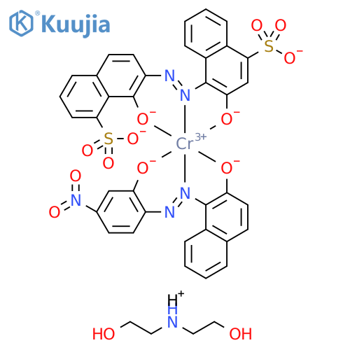 Chromate(3-),[3-(hydroxy-.kappa.O)-4-[[1-(hydroxy-.kappa.O)-8-sulfo-2-naphthalenyl]azo-.kappa.N1]-1-naphthalenesulfonato(4-)][1-[[2-(hydroxy-.kappa.O)-4-nitrophenyl]azo-.kappa.N1]-2-naphthalenolato(2-)-.kappa.O]-,trihydrogen,compd.with2,2'-iminobis[ethanol](1:3) structure