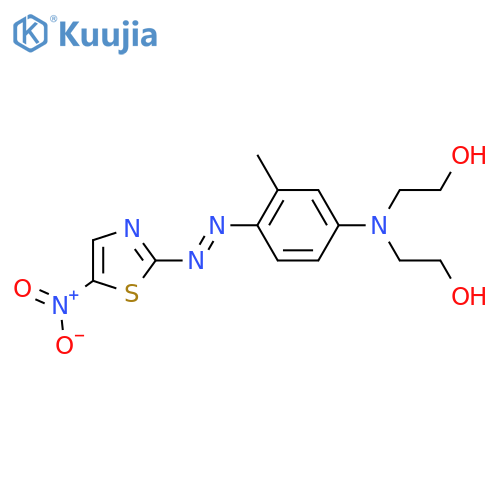 Ethanol,2,2'-[[3-methyl-4-[2-(5-nitro-2-thiazolyl)diazenyl]phenyl]imino]bis- structure