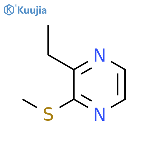 2-Ethyl-3-methylthiopyrazine structure