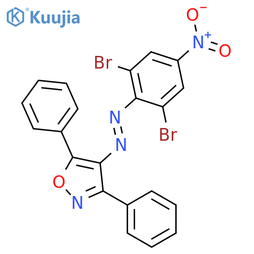 ISOXAZOLE, 4-[(2,6-DIBROMO-4-NITROPHENYL)AZO]-3,5-DIPHENYL- structure
