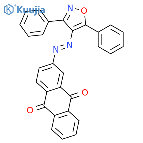 9,10-ANTHRACENEDIONE, 2-[(3,5-DIPHENYL-4-ISOXAZOLYL)AZO]- structure